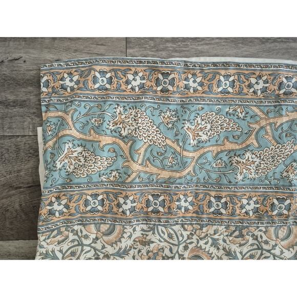 Sold! Pottery Barn Selena Kalamkari Cotton Euro Pillow Shams 26inx26in Set of 2 - Picture 4 of 8